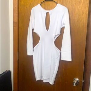 Sexy cut out bodycon midi dress